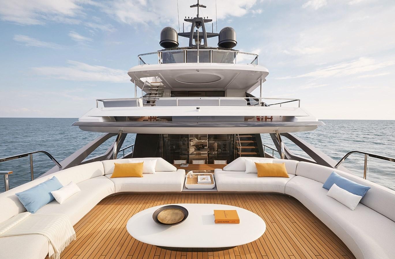 a cruise ship in the water aboard AZIMUT GRANDE TRIDECK 38M Yacht for Sale
