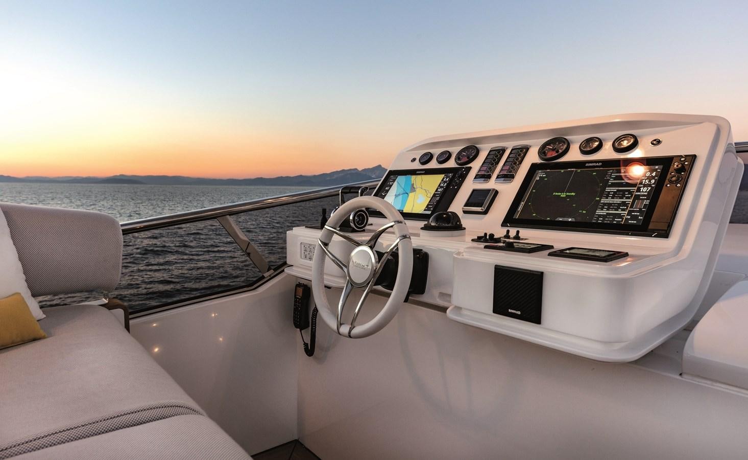 the cockpit of a plane aboard LA MAMA Yacht for Sale