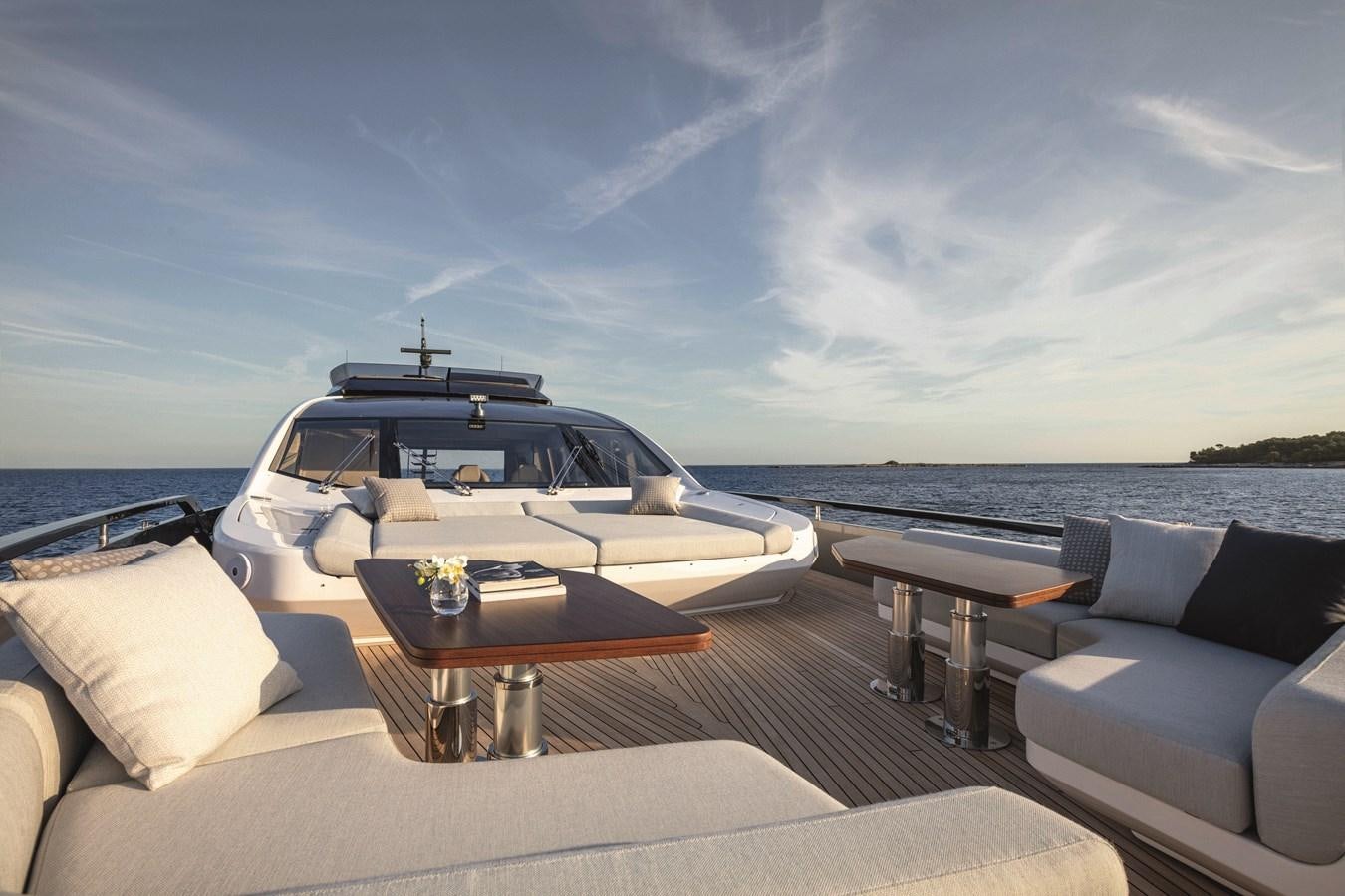 a luxury car on a boat aboard AZIMUT S10/20 Yacht for Sale