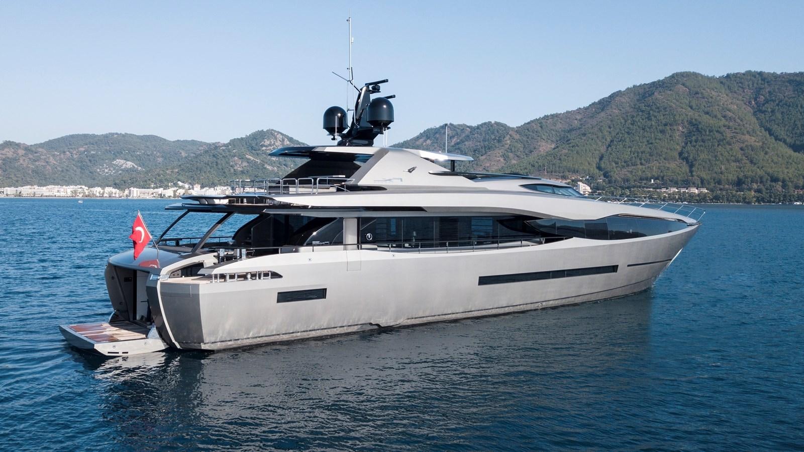 a boat on the water aboard FX Yacht for Sale