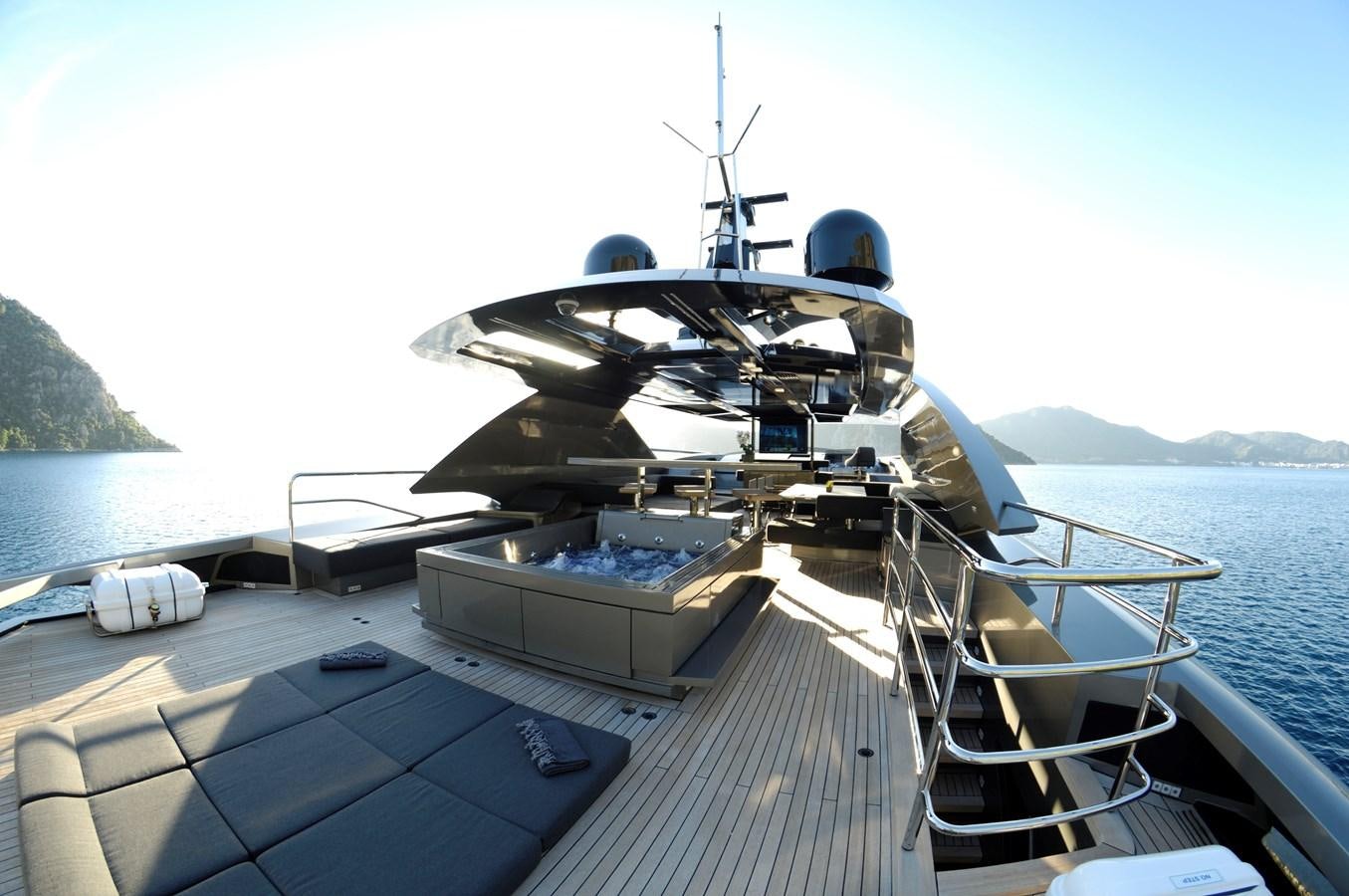 a boat on the water aboard FX Yacht for Sale
