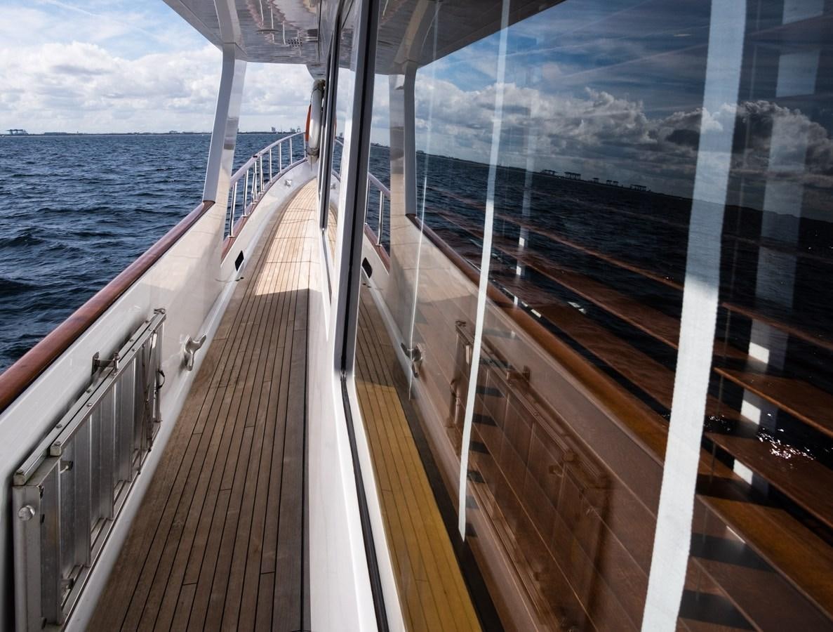 a deck of a boat aboard FORTUNA Yacht for Sale