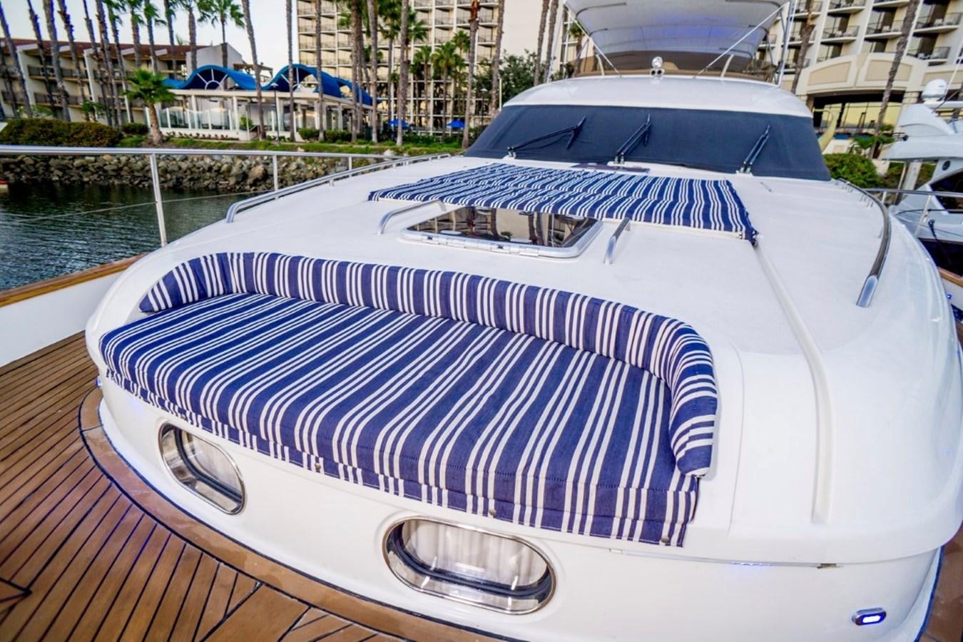 a boat on a deck aboard AVICCI Yacht for Sale