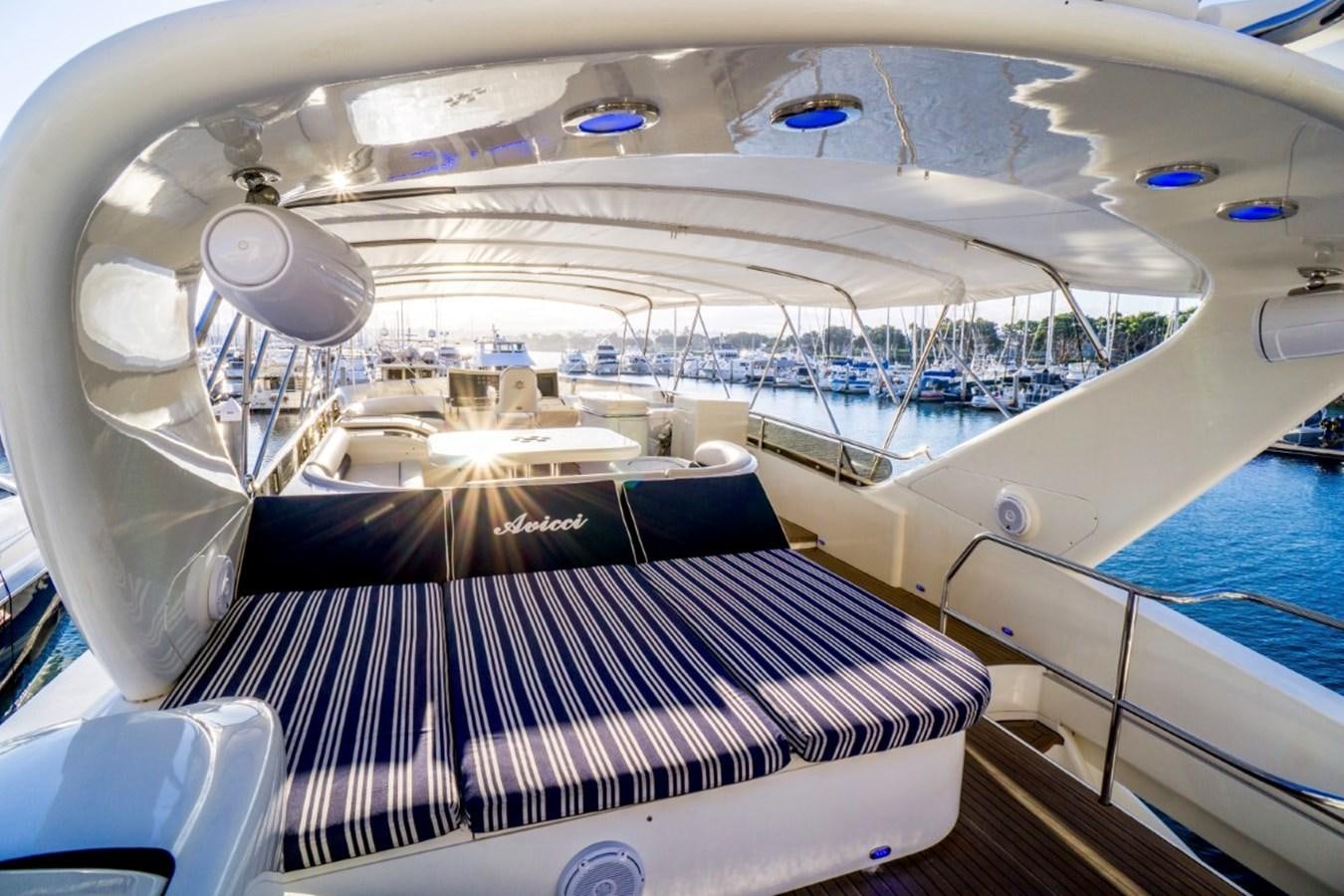inside of a space ship aboard AVICCI Yacht for Sale