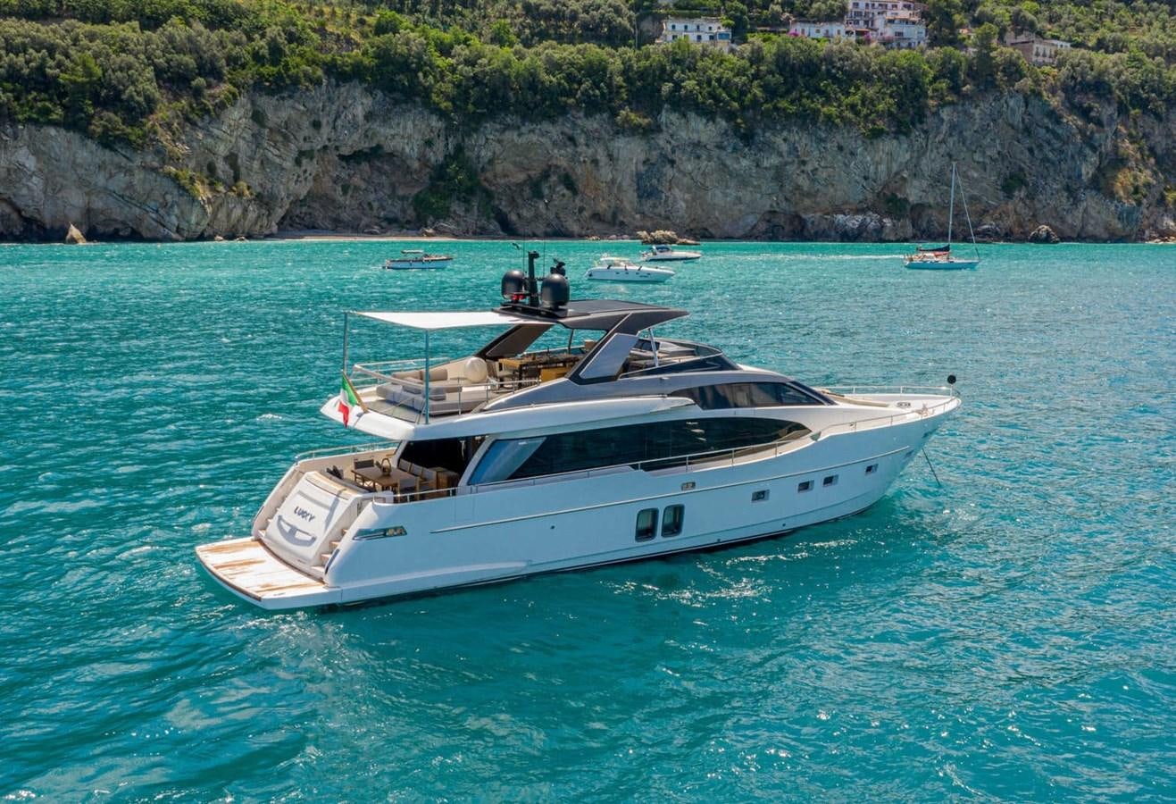 a boat on the water aboard LUCKY Yacht for Sale