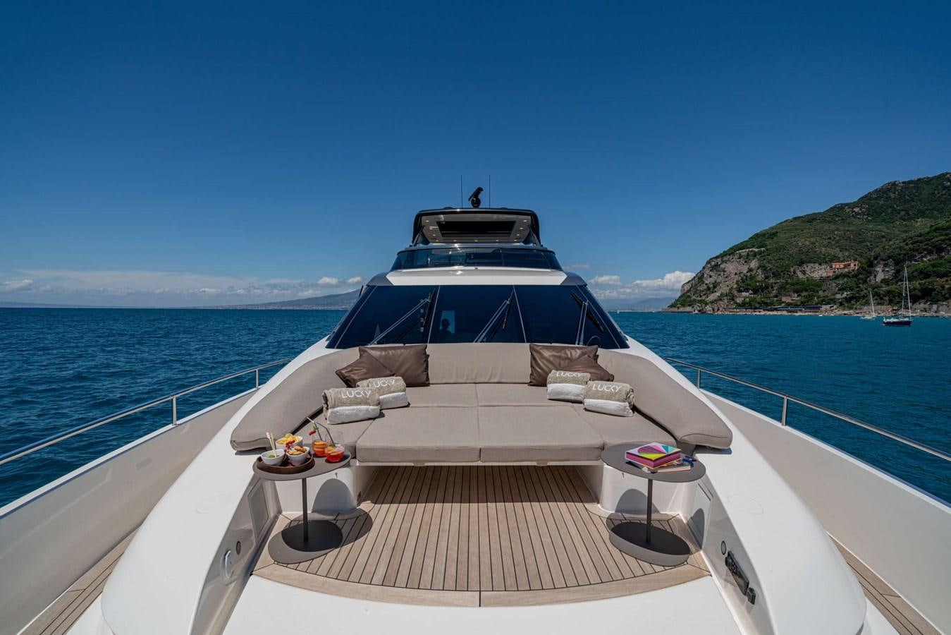 a boat on a body of water aboard LUCKY Yacht for Sale