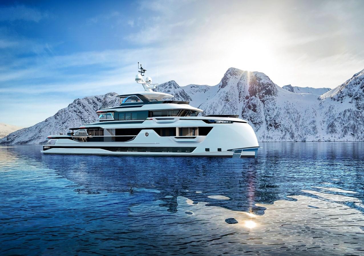 a boat in the water aboard DYNAMIQ GLOBAL 400 Yacht for Sale