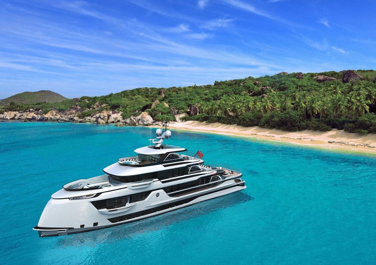 a boat in the water aboard DYNAMIQ GLOBAL 400 Yacht for Sale