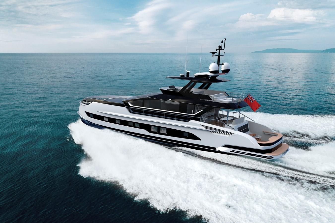 a boat on the water aboard DYNAMIQ GTM 90 SPORTFISHER Yacht for Sale