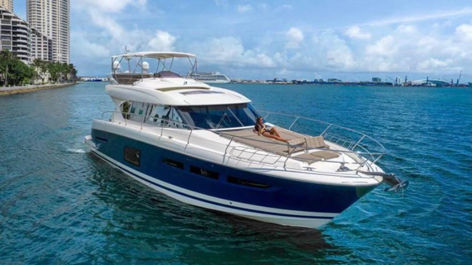 a boat in the water aboard LEGACY Yacht for Sale
