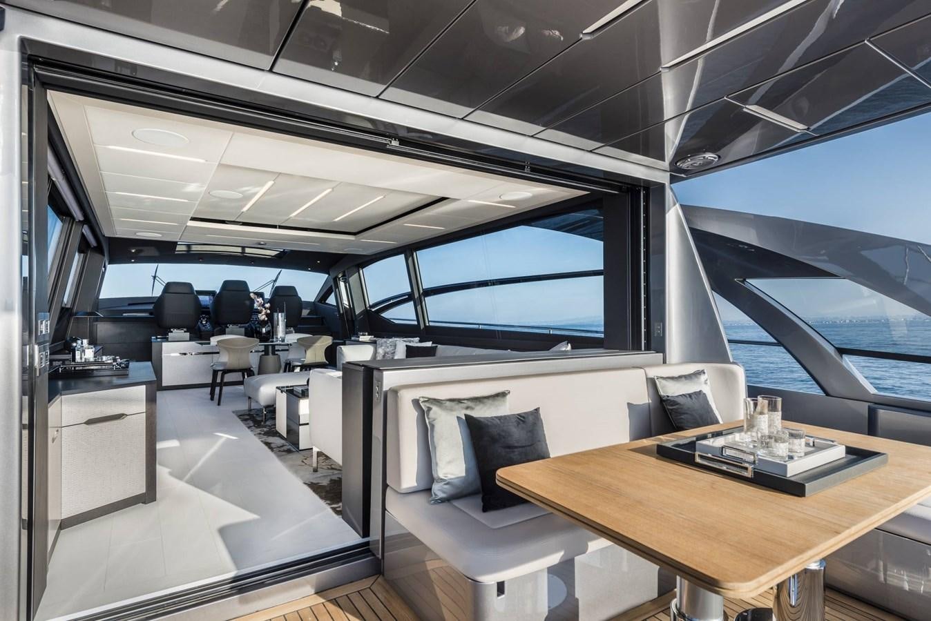 inside of a vehicle aboard PERSHING 8X   Yacht for Sale