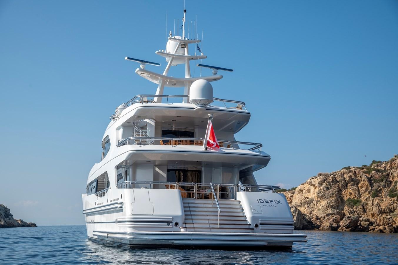 a boat on the water aboard IRAVATI Yacht for Sale