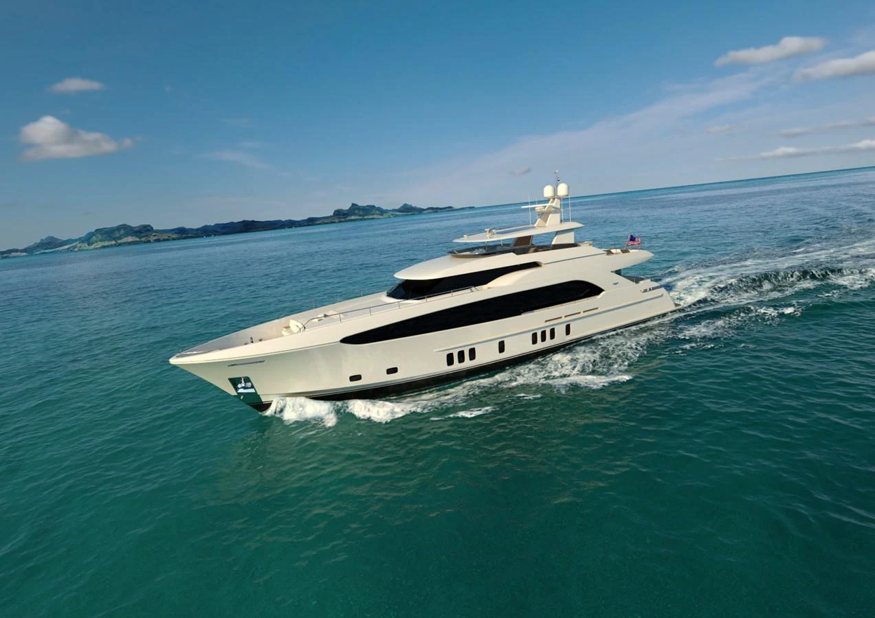 a boat on the water aboard BURGER 120 Yacht for Sale