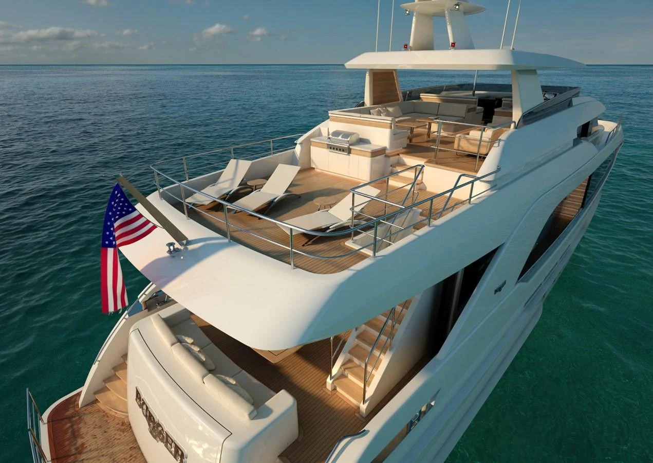 a boat on the water aboard BURGER 120 Yacht for Sale
