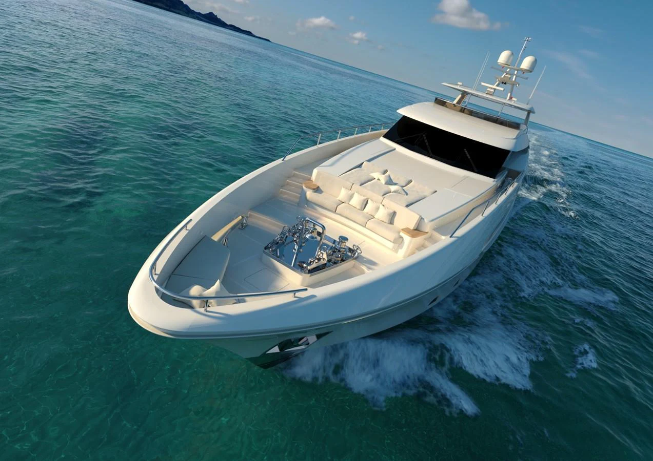 a boat in the water aboard BURGER 120 Yacht for Sale