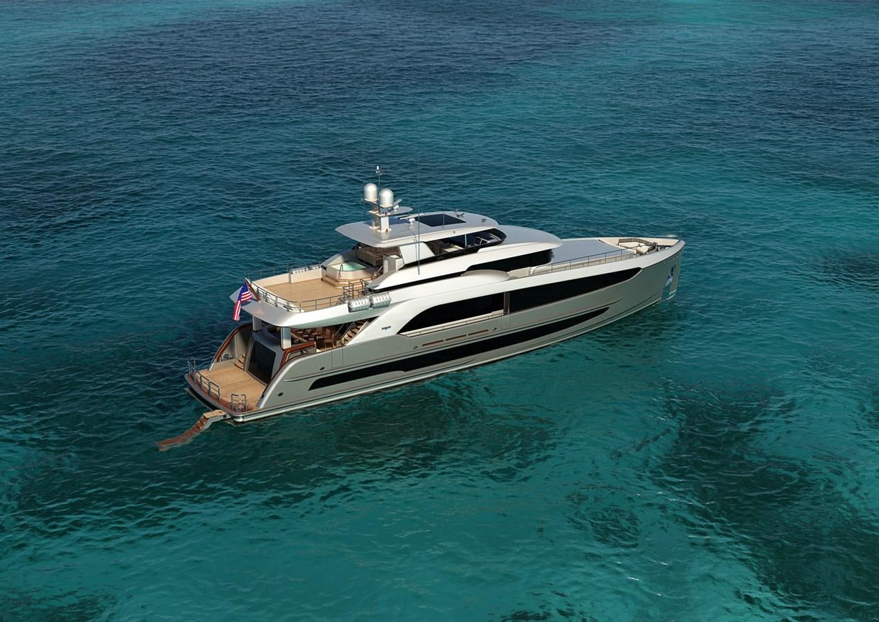 a boat in the water aboard BURGER 120 Yacht for Sale
