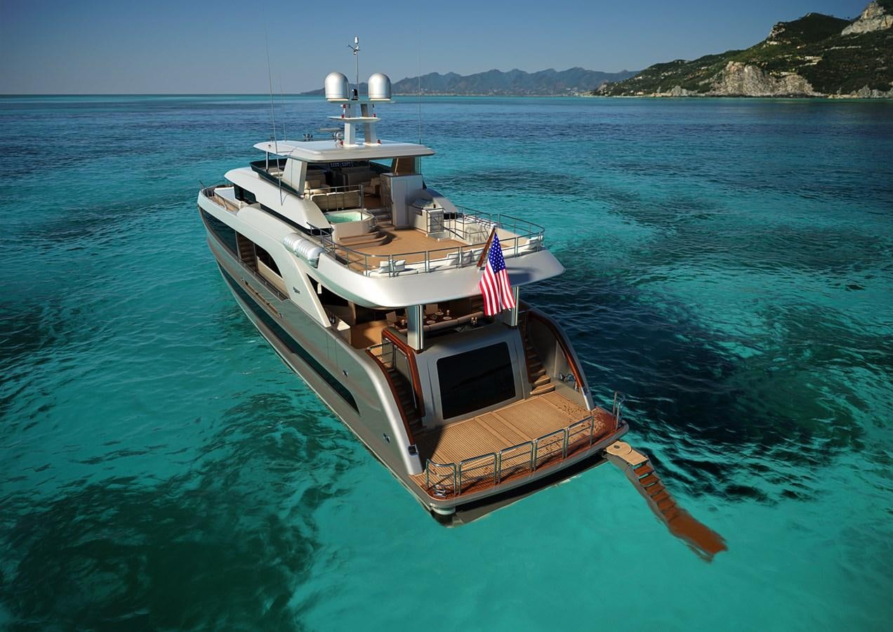 a boat in the water aboard BURGER 120 Yacht for Sale