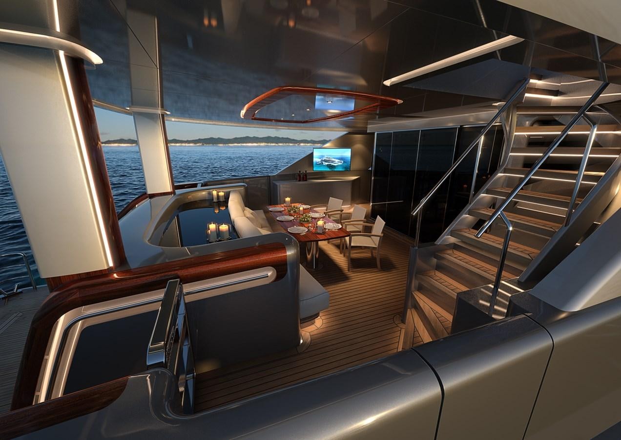 inside of a boat aboard BURGER 120 Yacht for Sale