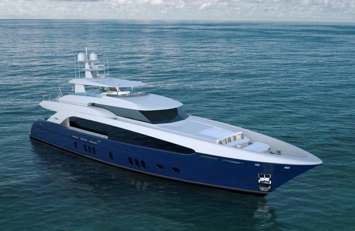 a boat in the water aboard BURGER 122 RAISED PILOTHOUSE Yacht for Sale