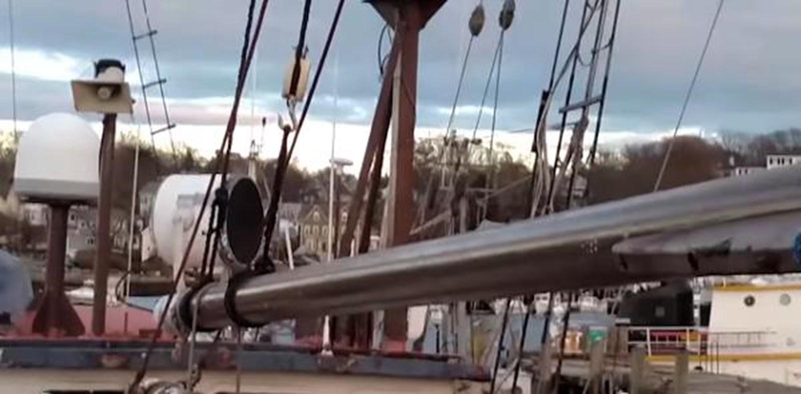 a ship docked at a pier aboard 1963 TRAWLER DE HASS NORTH SEA, WANDERBIRD  Yacht for Sale