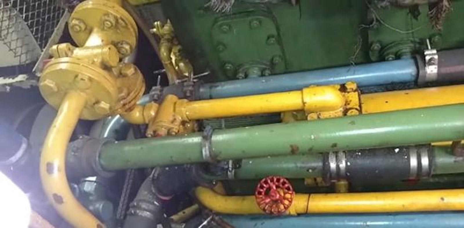 a group of metal pipes aboard 1963 TRAWLER DE HASS NORTH SEA, WANDERBIRD  Yacht for Sale