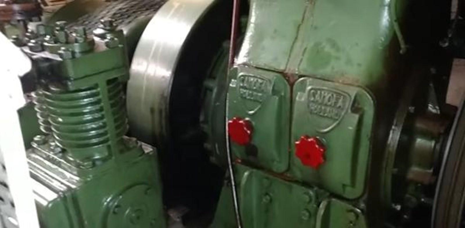 a close-up of a green machine aboard 1963 TRAWLER DE HASS NORTH SEA, WANDERBIRD  Yacht for Sale