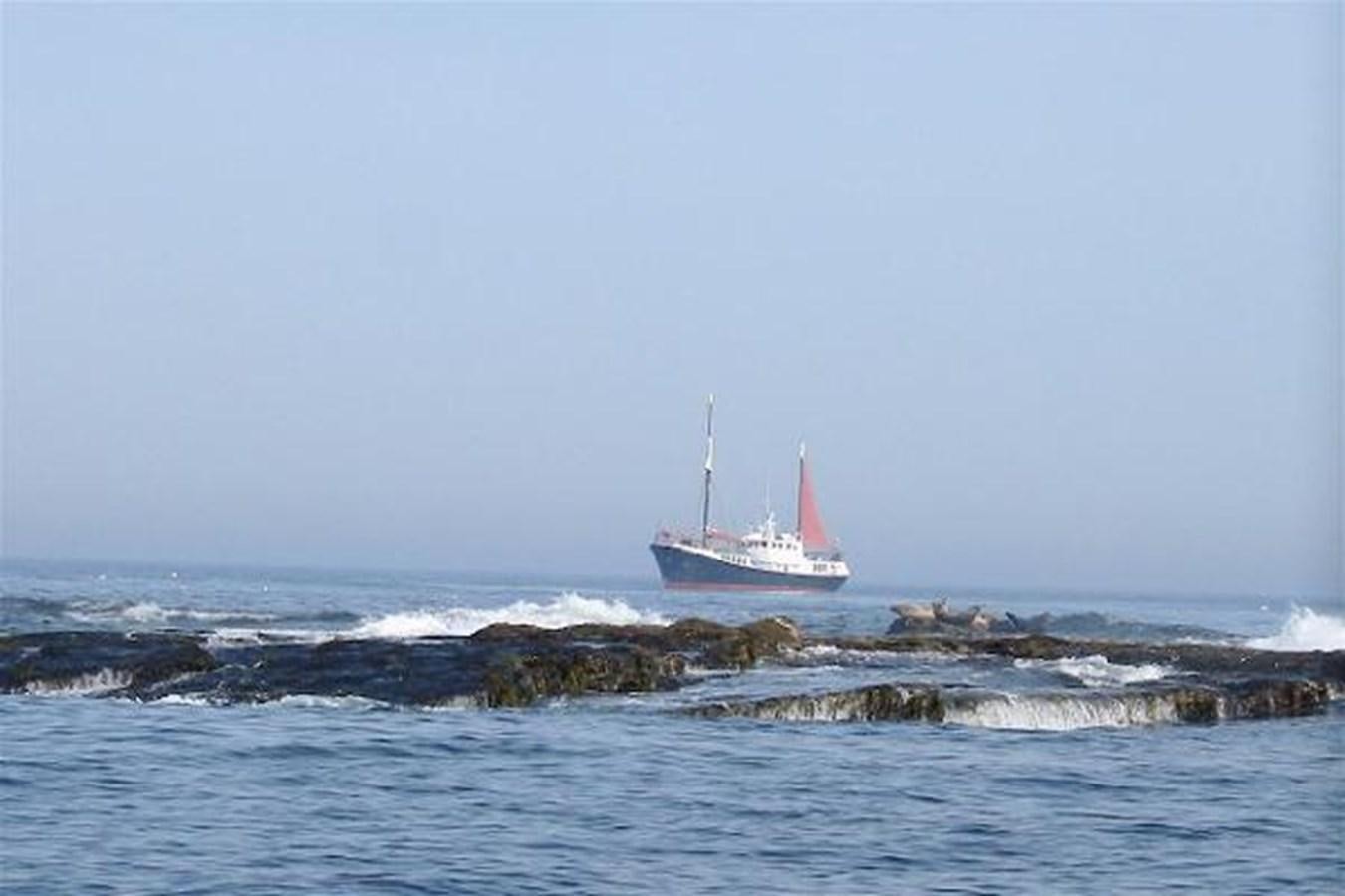 a boat on the water aboard 1963 TRAWLER DE HASS NORTH SEA, WANDERBIRD  Yacht for Sale