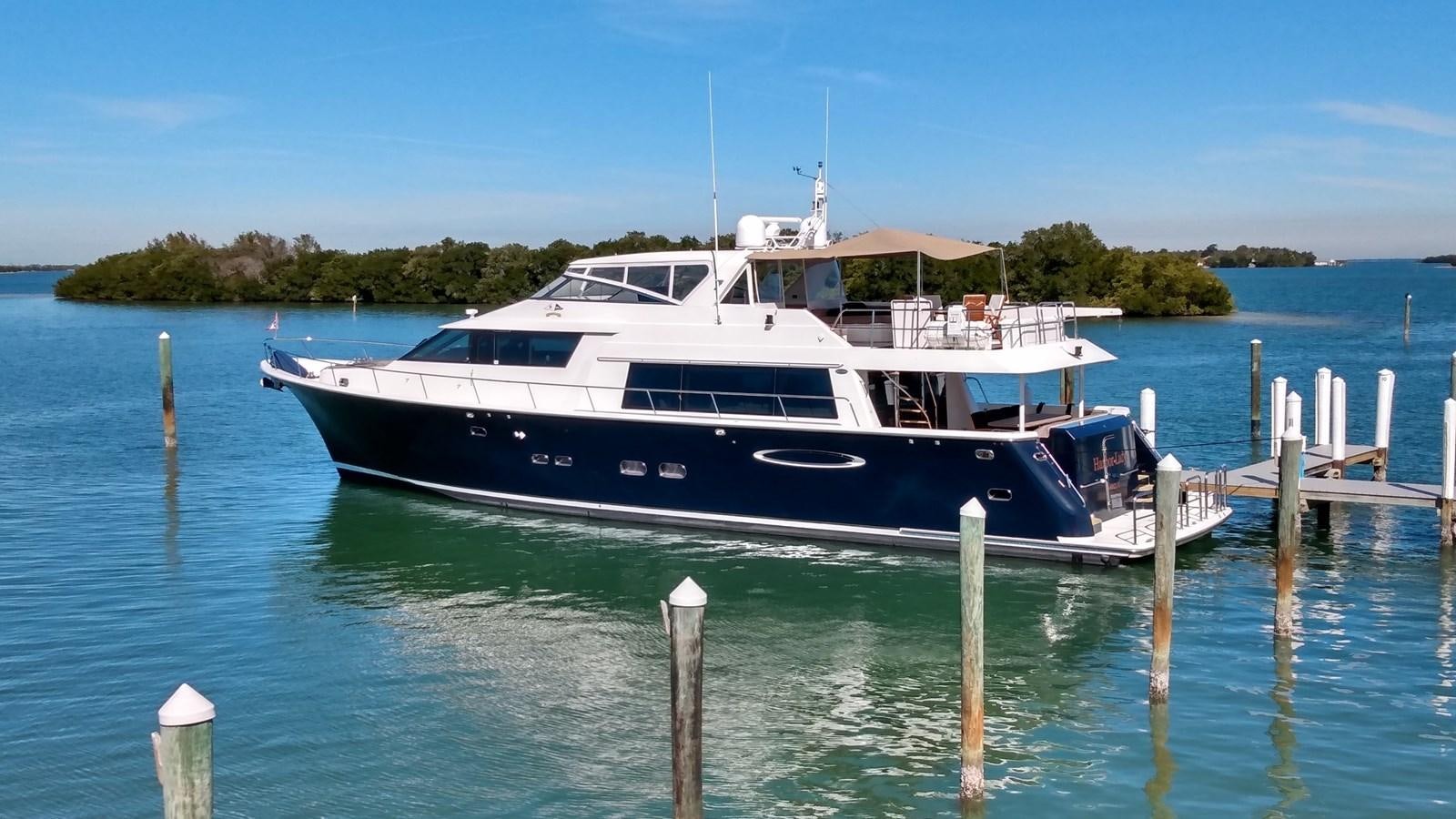 a boat on the water aboard HARBOR LADY Yacht for Sale