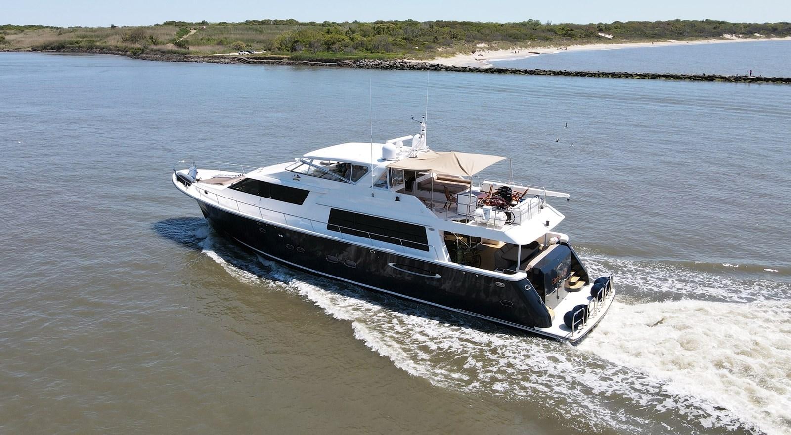 a boat on the water aboard HARBOR LADY Yacht for Sale