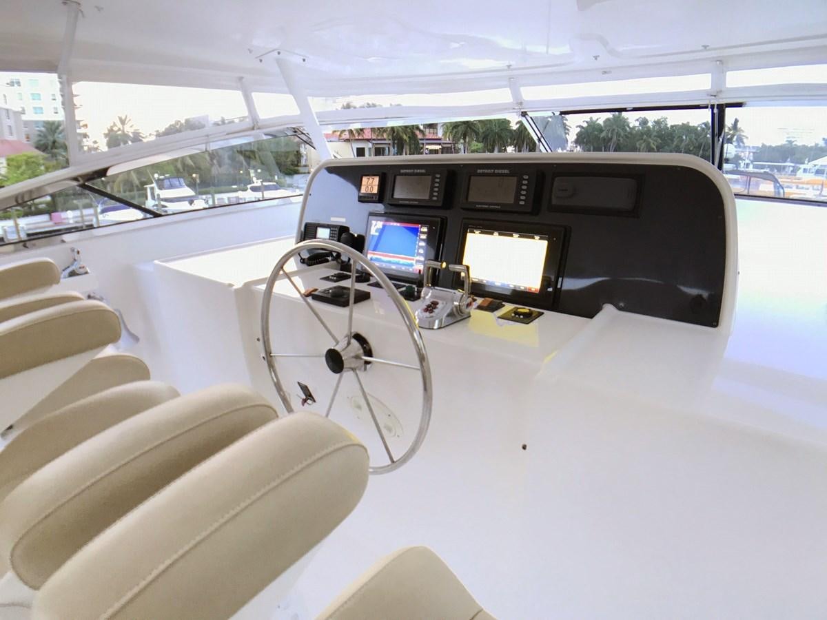 inside of a car aboard HARBOR LADY Yacht for Sale