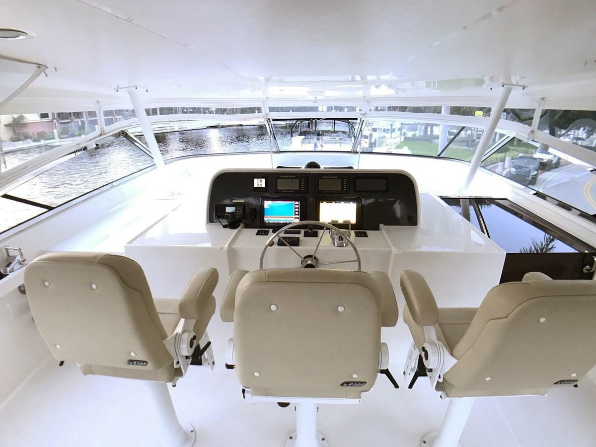 inside of a car aboard HARBOR LADY Yacht for Sale