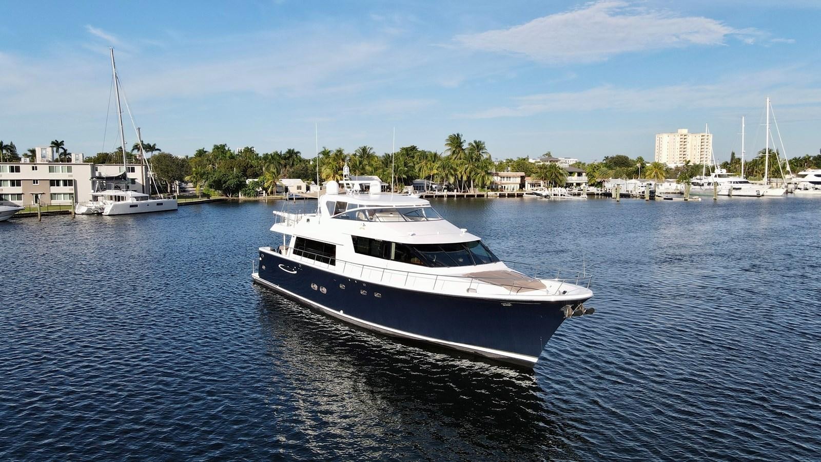 a boat in the water aboard HARBOR LADY Yacht for Sale