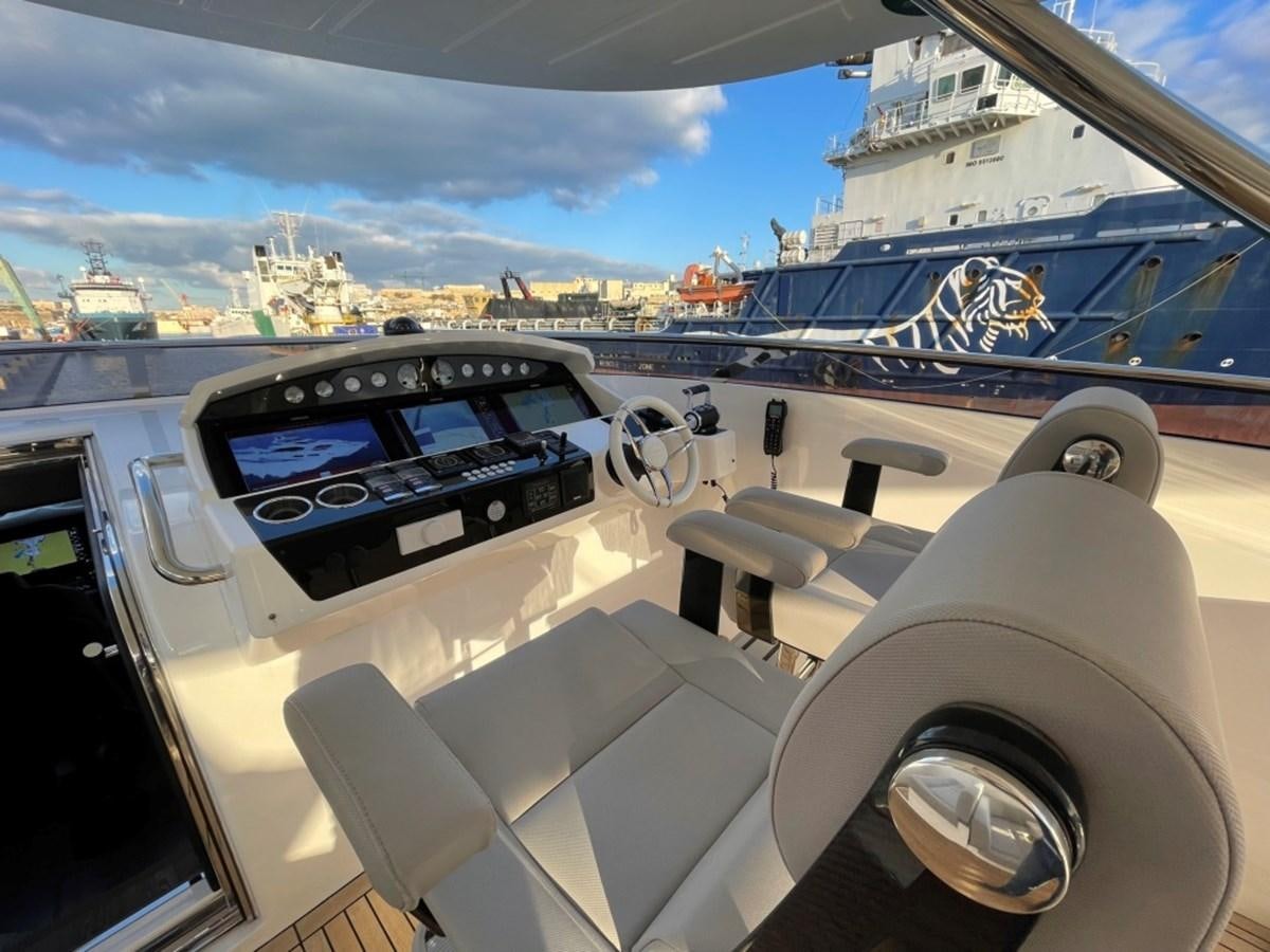 inside of a car aboard SUNSEEKER 95 Yacht for Sale