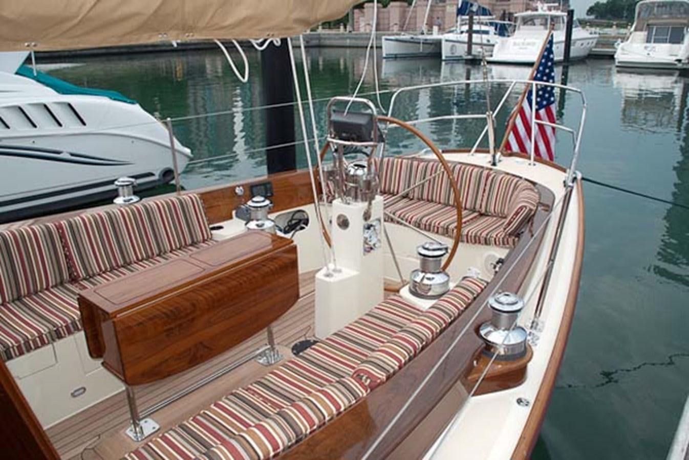 a boat on the water aboard BOADICEA Yacht for Sale