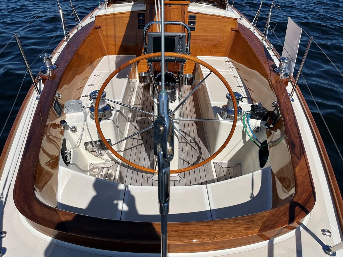 a close-up of a boat aboard BOADICEA Yacht for Sale