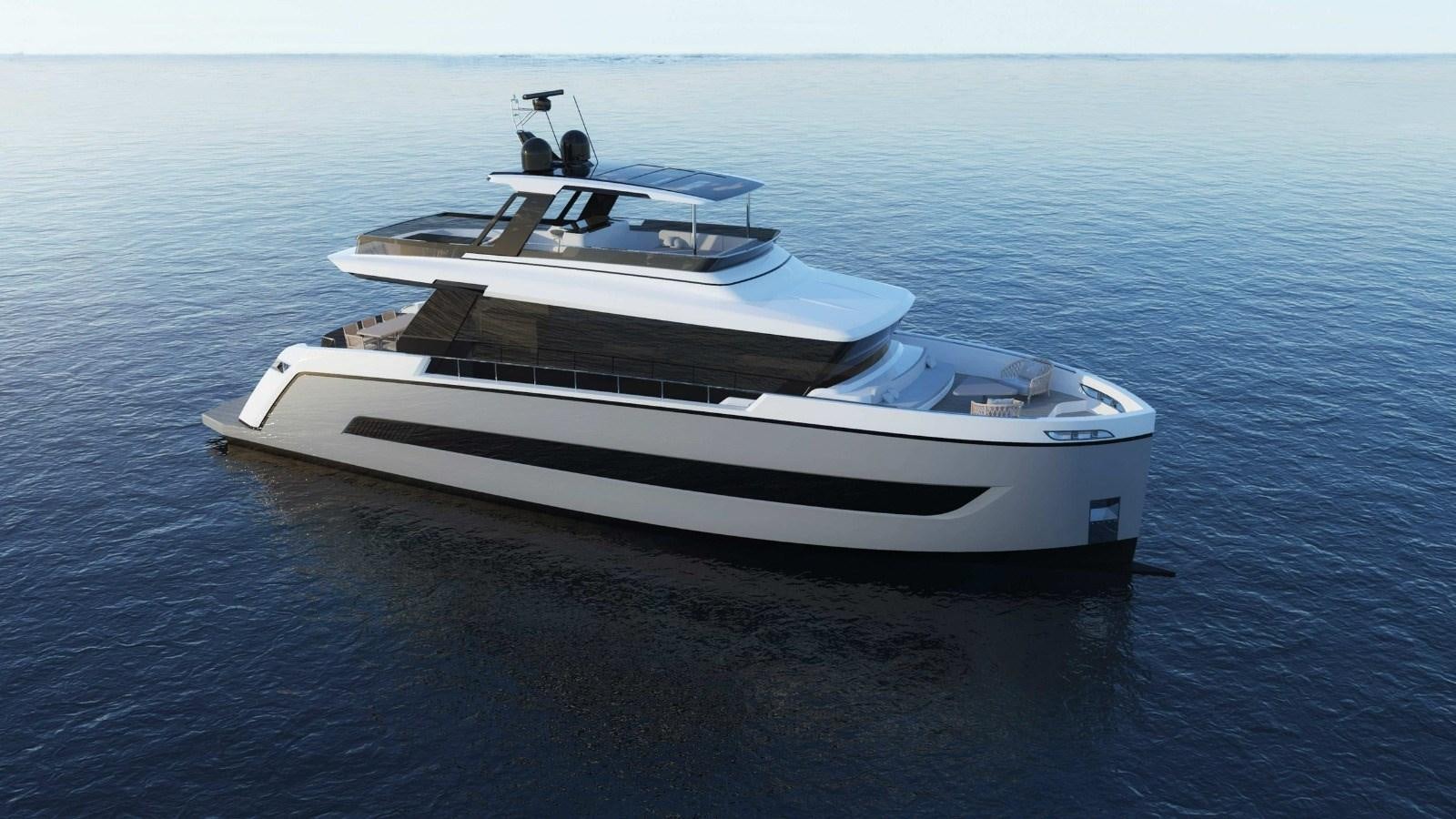 a white boat in the water aboard 2022 MENGI YAY  Yacht for Sale