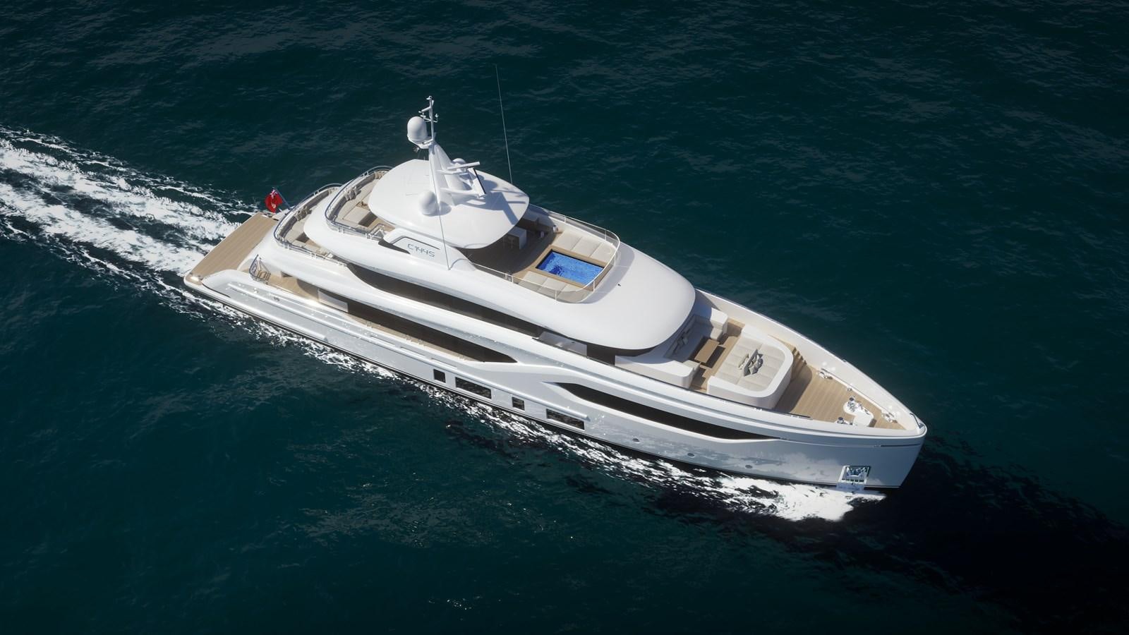 a white boat on the water aboard CONRAD C144S HULL #4 Yacht for Sale