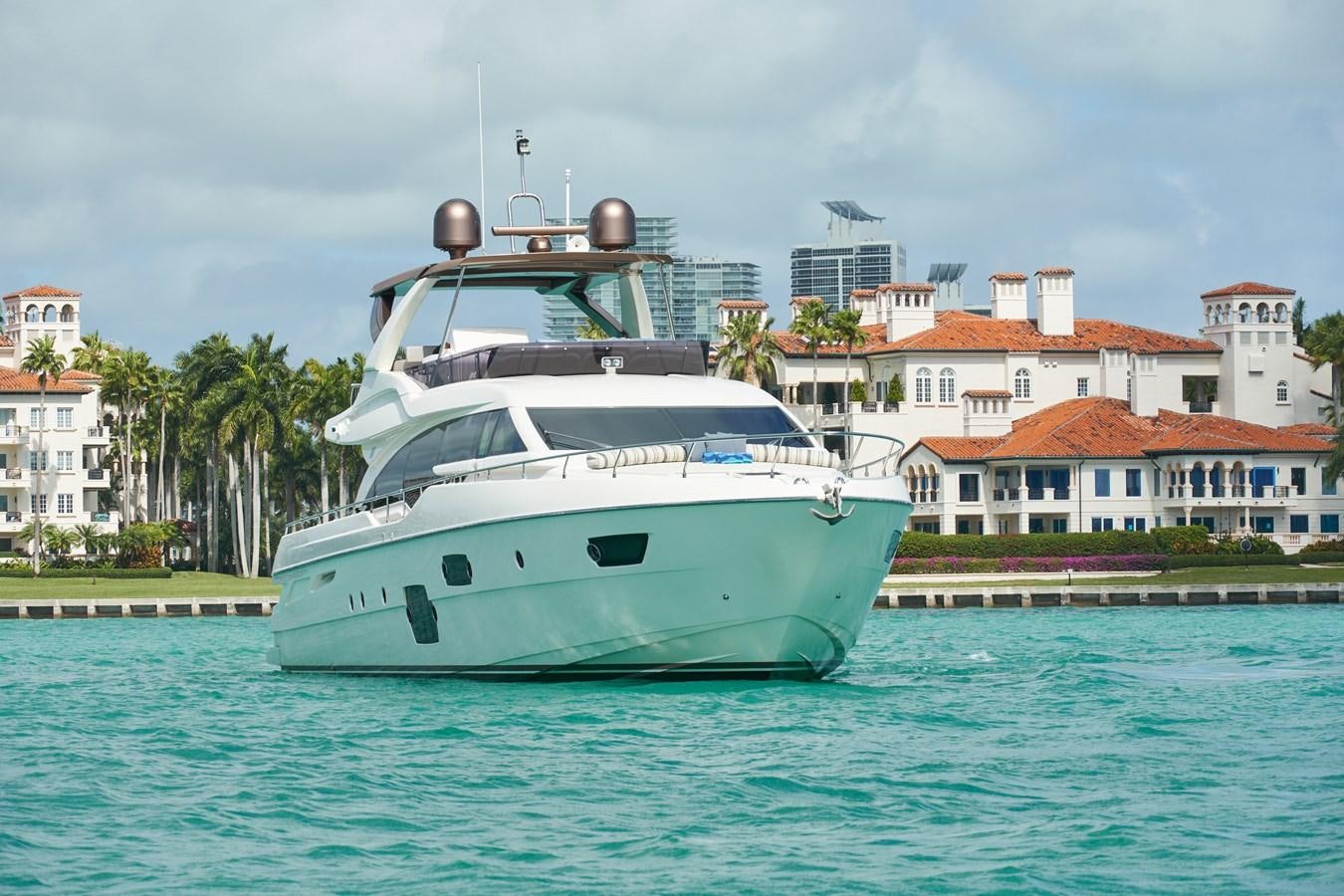 a boat in the water aboard Mojo Yacht for Sale