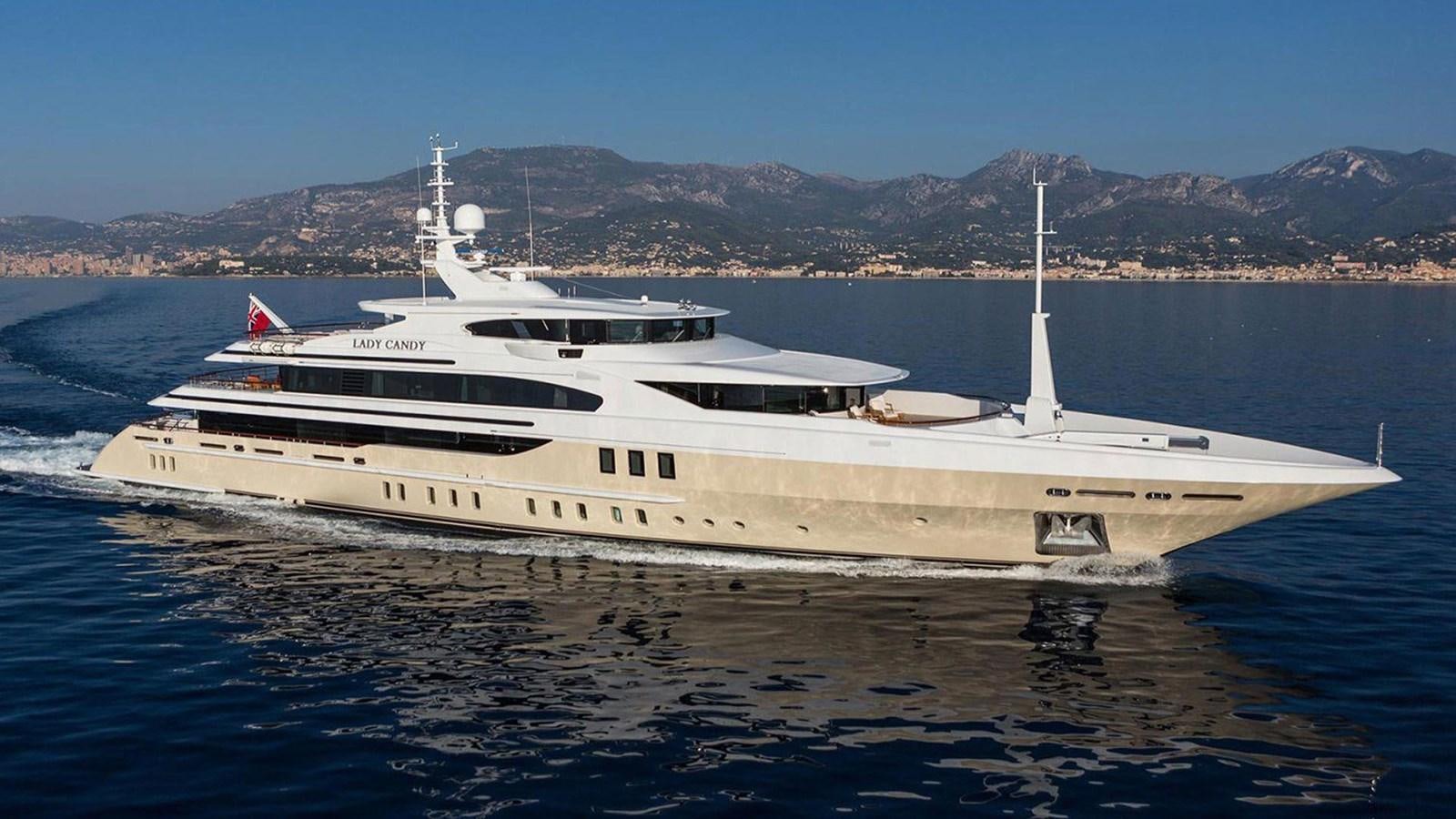 a large ship in the water aboard SEAKID II Yacht for Sale