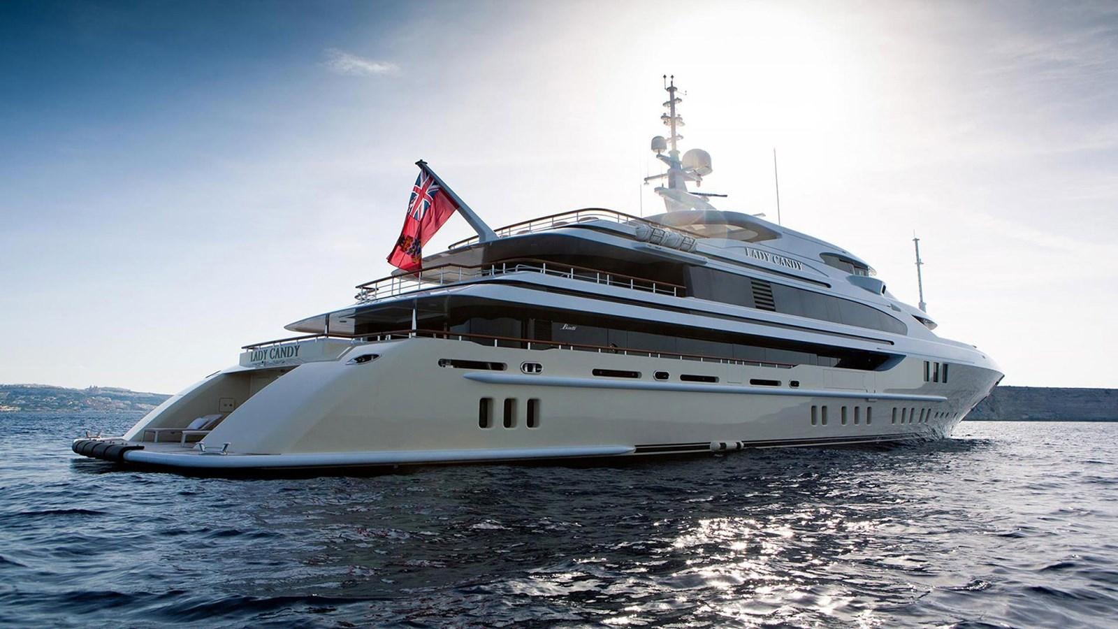 a large white ship aboard SEAKID II Yacht for Sale