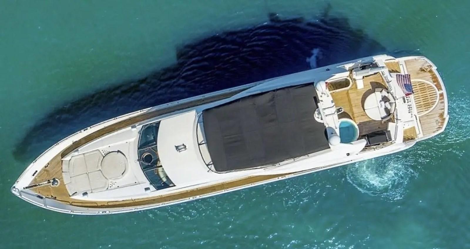 a high angle view of a boat aboard 94 YACHT Yacht for Sale