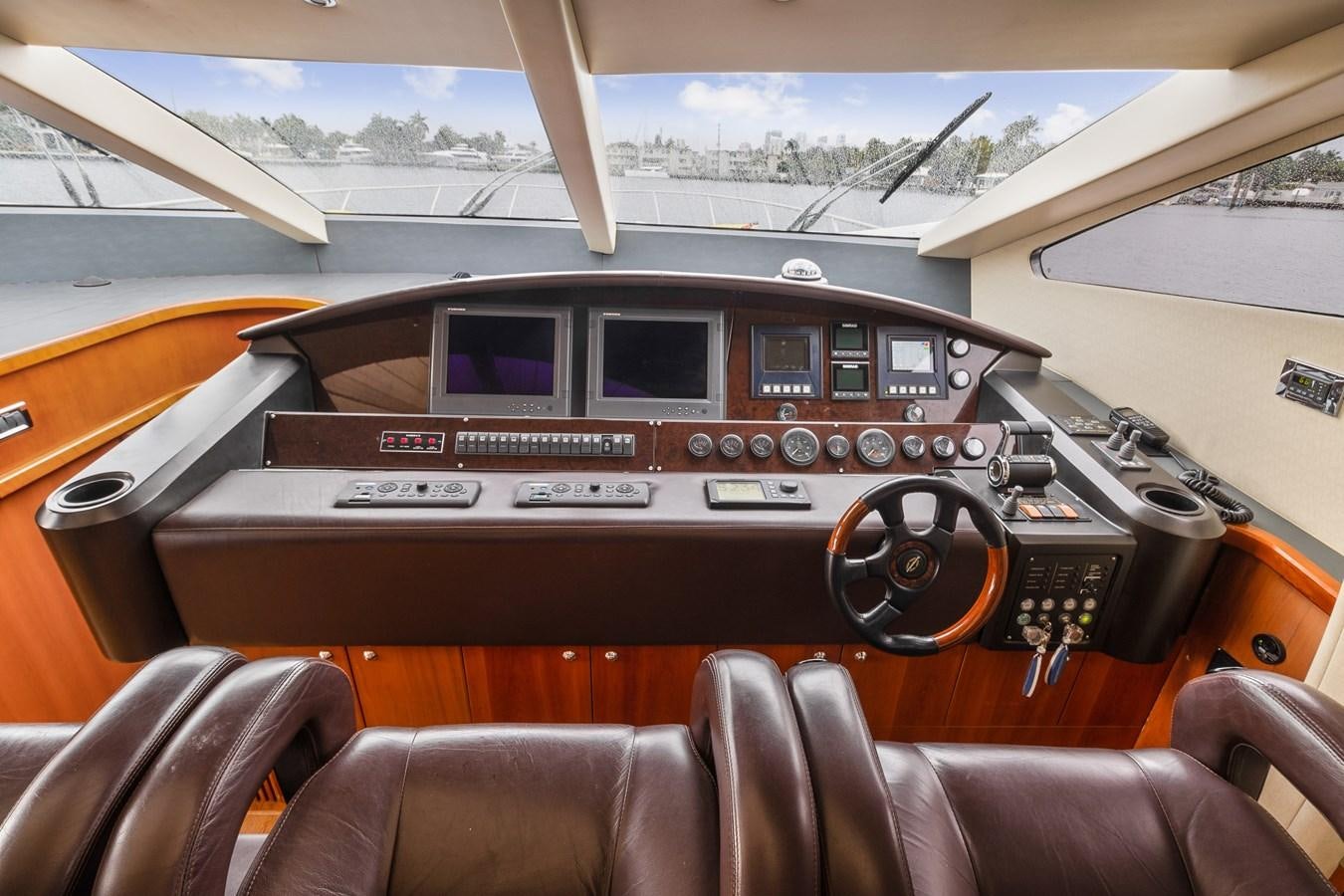 the cockpit of a plane aboard HER WAY Yacht for Sale