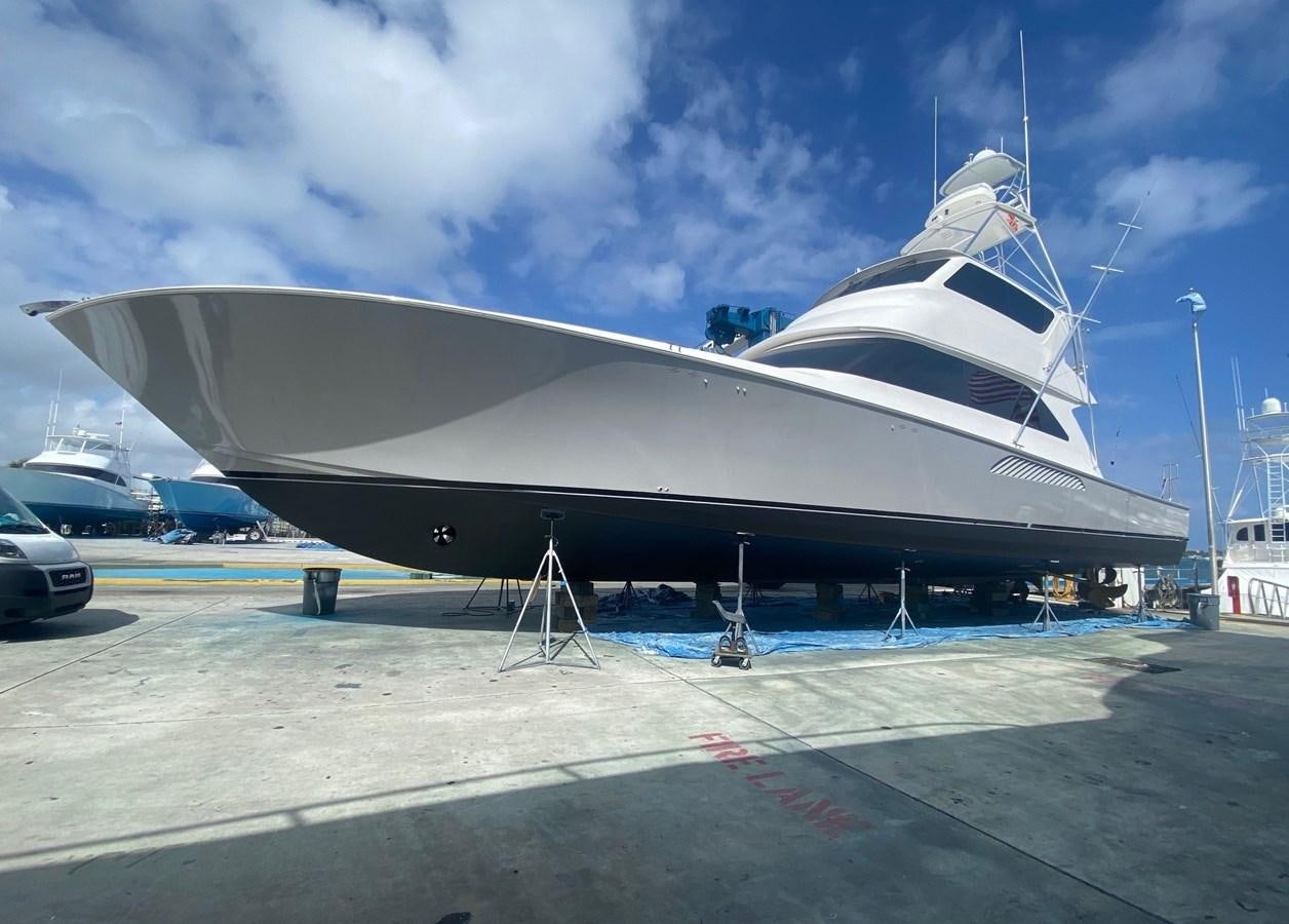 a large white boat aboard KNOT RACING Yacht for Sale