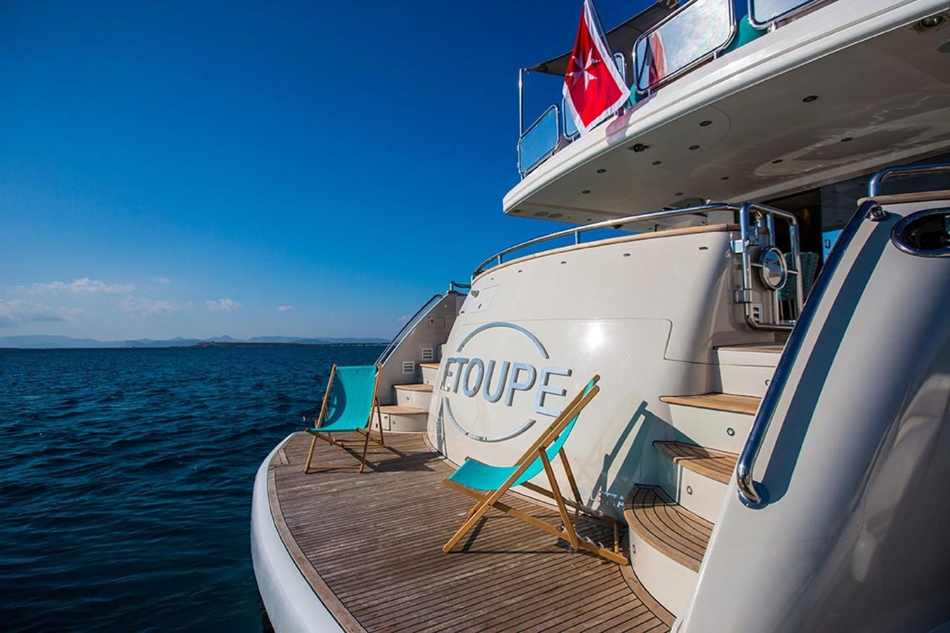 a boat on the water aboard ETOUPE Yacht for Sale