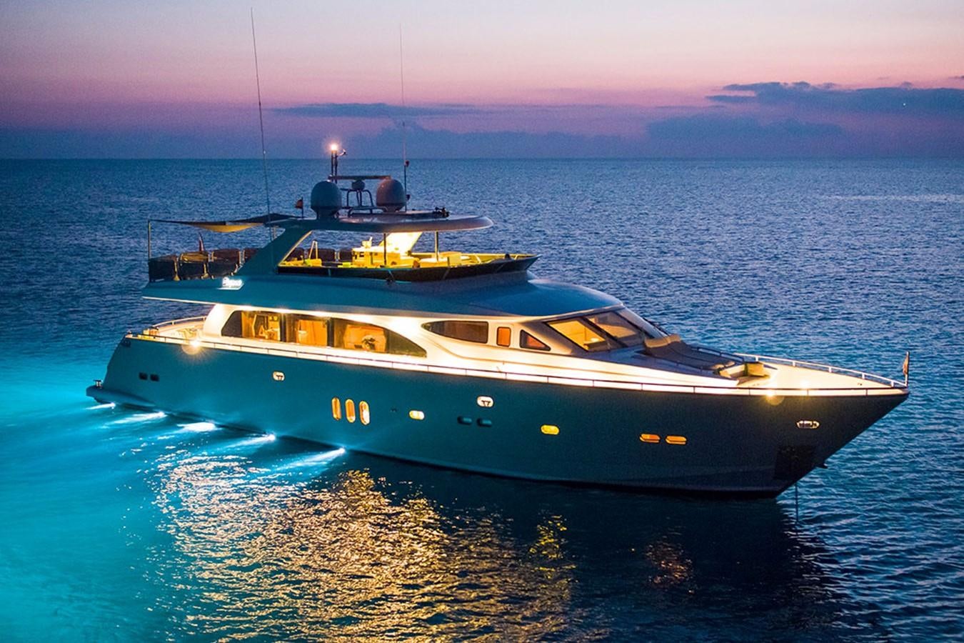 a boat in the water aboard ETOUPE Yacht for Sale