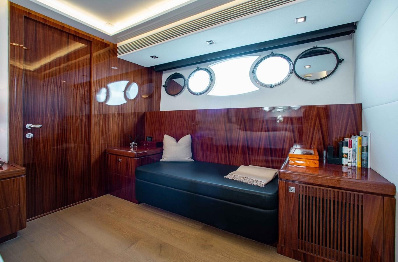 a room with a bed and a couch aboard ISLAND SOUL Yacht for Sale