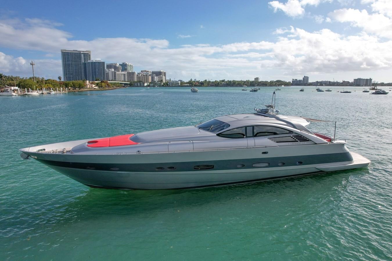 a boat in the water aboard PERSHING 88/07 Yacht for Sale