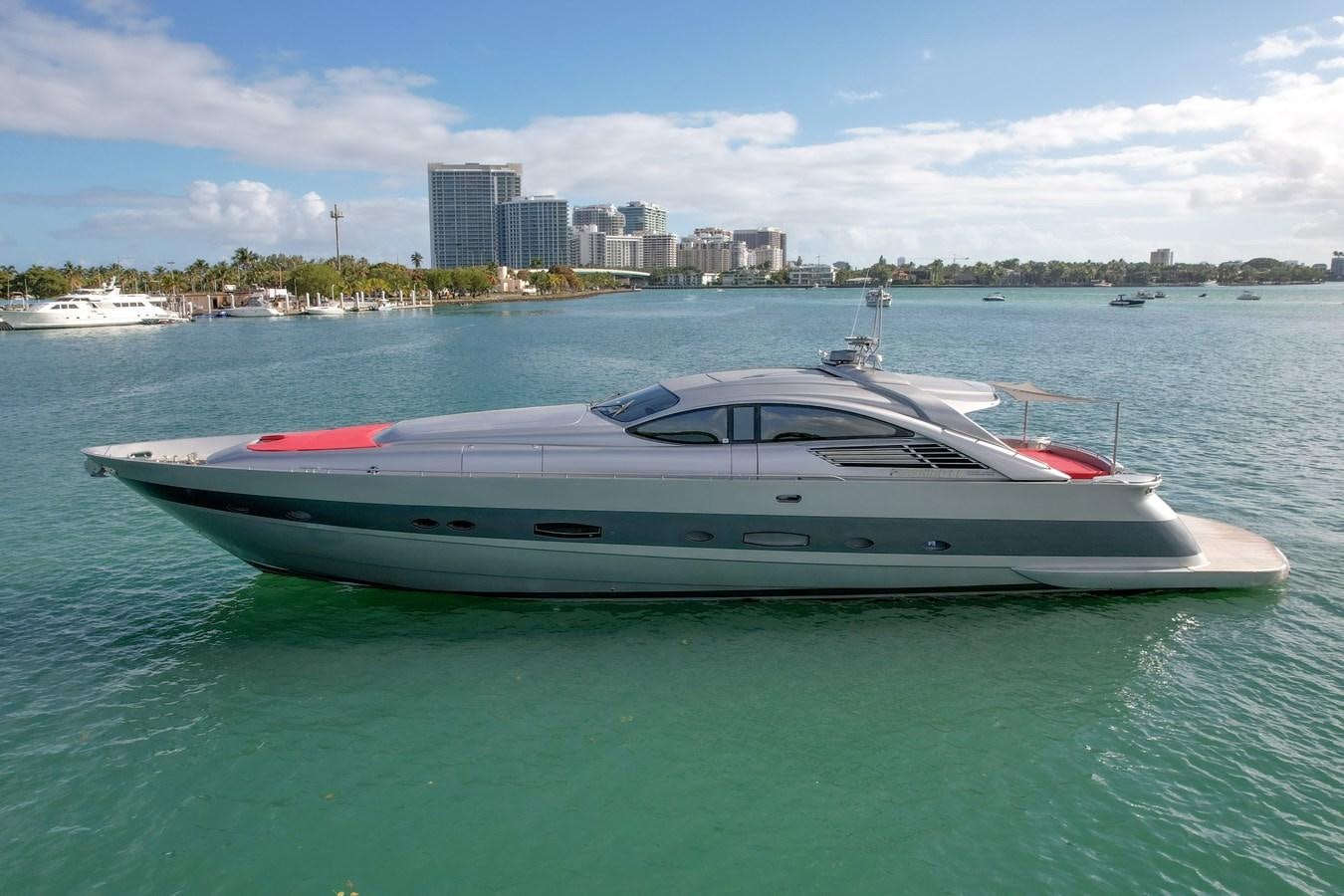 a boat in the water aboard PERSHING 88/07 Yacht for Sale