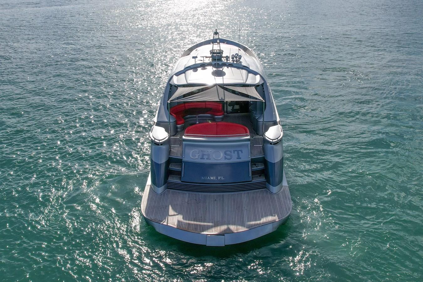 a boat in the water aboard PERSHING 88/07 Yacht for Sale