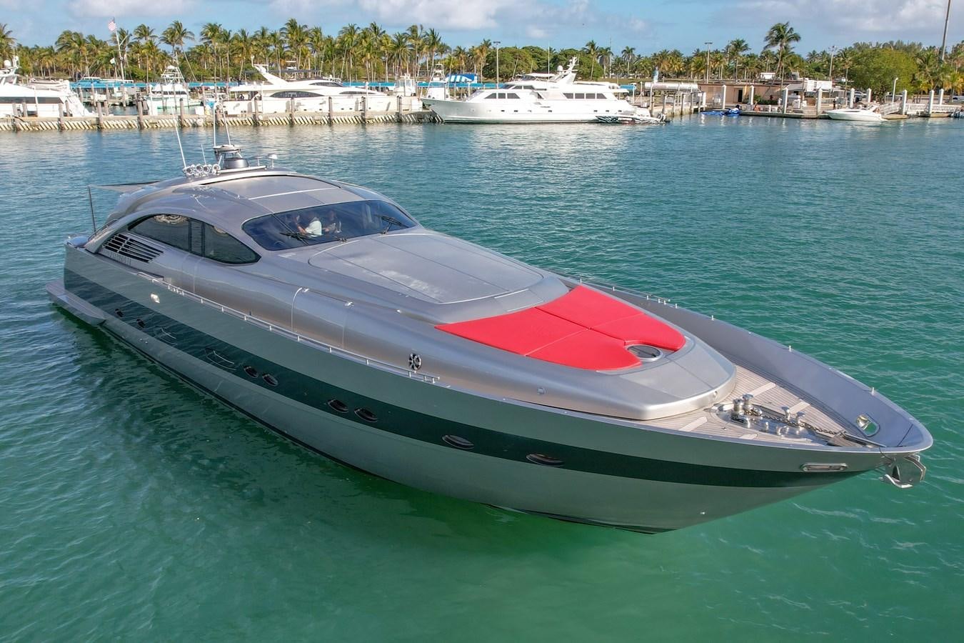 a boat in the water aboard PERSHING 88/07 Yacht for Sale